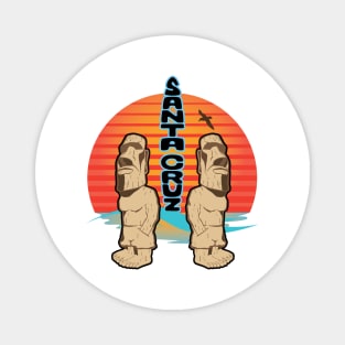 Santa Cruz Logo Sticker California Maori Statue Tiki Lite Magnet